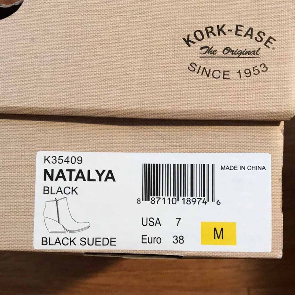 Kork Ease Natalya Black Suede